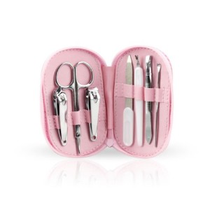 Hot-Sale-HOTER-7-Pcs-Vogue-Nail-Care-Personal-Manicure-Pedicure-Set-Travel-Grooming-Kit-Pink-Case-0